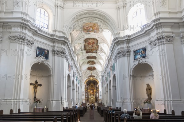 Neumünster Collegiate Monastery, Würzburg, Lower Franconia, Franconia, Bavaria, Germany, Europe