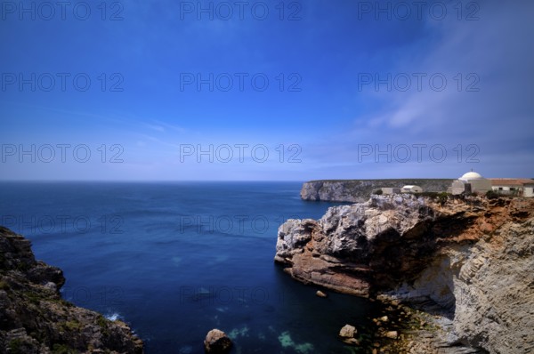 Fortaleza de Belixe, officially Forte de Santo António de Belixe, also Forte do Beliche, Cape of São Vicente, Sagres, cliffs, Atlantic Ocean, Algarve, Portugal, Europe