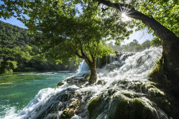 Krka Waterfall, Skradinski Buk, Krka National Park, Dalmatia, Croatia, Europe