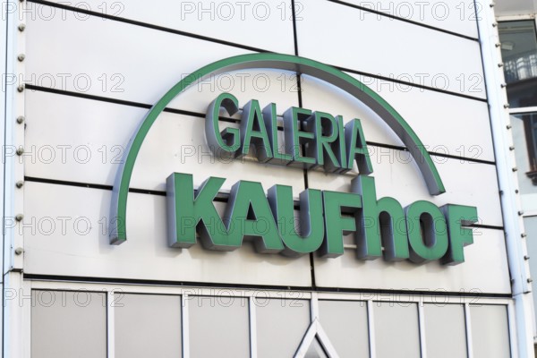 Heidelberg, Germany, June 28th 2024: Shop front with logo of department store Galeria Kaufhof, Europe