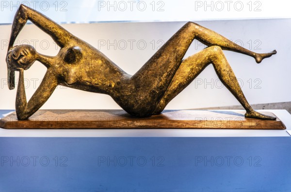 Spring Awakening by Marcello Mascherini, bronze, 1955, Palazzo Rvoltella, palace and modern art gallery, a total work of art, Trieste, harbour city on the Adriatic, Friuli, Italy, Trieste, Friuli, Italy, Europe