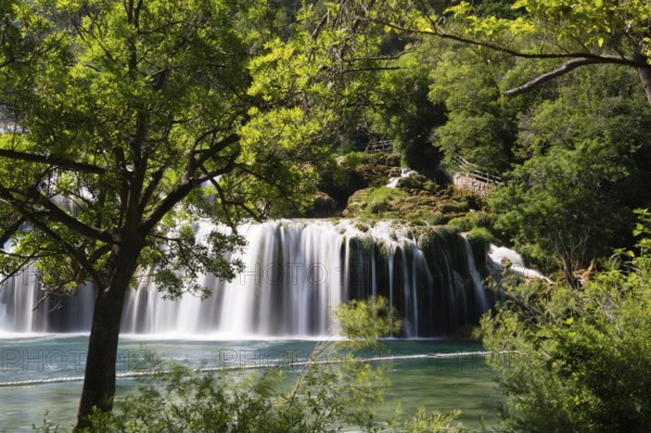 The Croatian Krka National Park consists of a 45-kilometre stretch of the Krka River between Knin and Skradin, Croatia, Europe