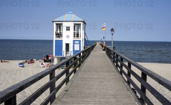 Pier on the beach in Lubmin, 12/09/2016