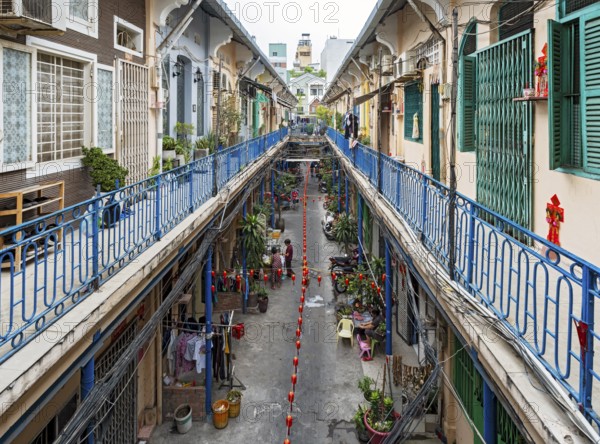 Hao Si Phuong Alley, Saigon Chinatown, Cho Lon, Ho Chi Minh City, Vietnam, Asia