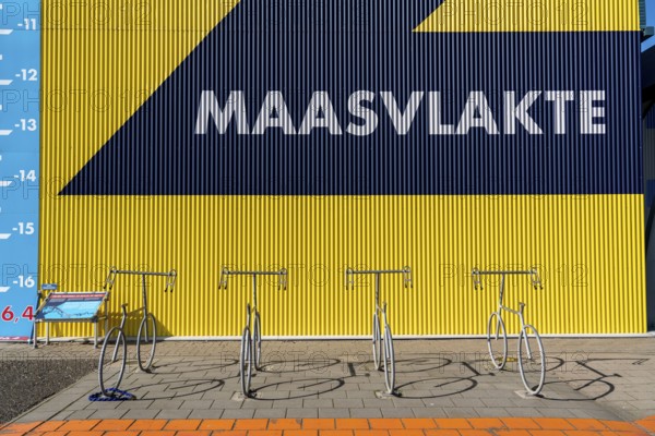 Bicycle stand, in bicycle design, Rotterdam Netherlands
