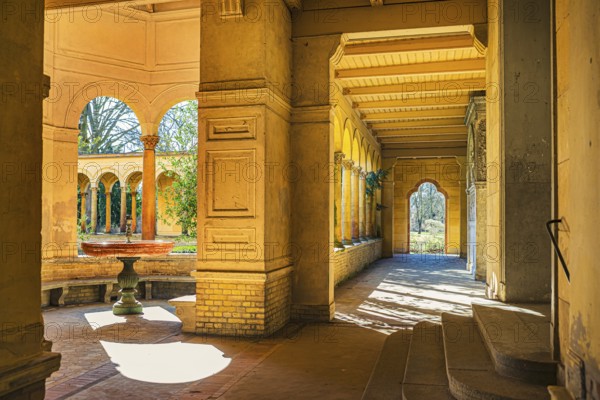 Church of Peace with Emperor Friedrich Mausoleum in Sanssouci Palace Park in Potsdam, Germany, Europe