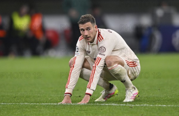 Leon Goretzka FC Bayern Munich FCB (08) disappointed, Champions League, Allianz Arena, Munich, Bayern, Germany, Europe