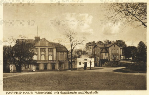 Historical postcard, picture postcard, Wolfenbüttel, Lower Saxony, Germany, digitally enhanced reproduction of an original from around 1900, picture postcard, Europe