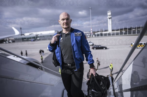 Trip of the Federal Minister of Economics and Climate Protection Robert Habeck to the USA from 06-10.03.2024 Departure in Berlin here Astronaut Alexander Gerst photographed in Berlin, 06.03.2024