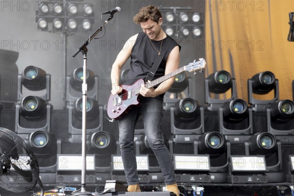 Adenau, Germany, 7 June 2024: Royal Blood (Mike Kerr, vocals, bass) play at Rock am Ring. The festival takes place at the Nürburgring race track near the town of Adenau from 7 - 9 June 2024, Europe