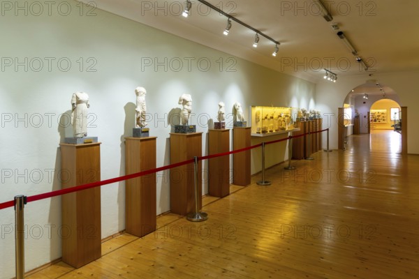 Interior of archaeology museum, Apollonia Archaeological Park, Albania, Europe