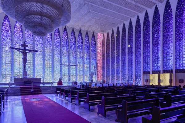 Don Bosco Church, designed by Carlos Alberto Naves, World Heritage Site, Brasilia, Federal district, Brazil, South America