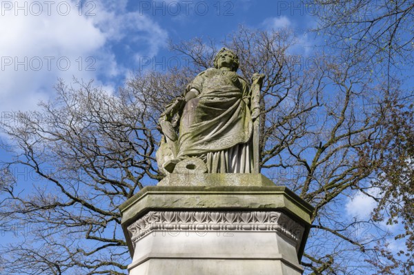 War memorial for the Wars of Unification, unveiled in 1877, Markt, Siegen, North Rhine-Westphalia, Germany, Europe