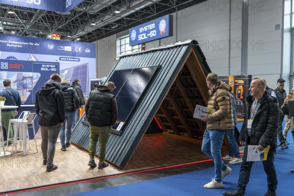 Solar Solutions Düsseldorf trade fair, over 250 international exhibitors present products and services from the solar industry, smart storage, EV charging and green HVAC to a trade audience of users and dealers, Düsseldorf, North Rhine-Westphalia, Germany, Europe