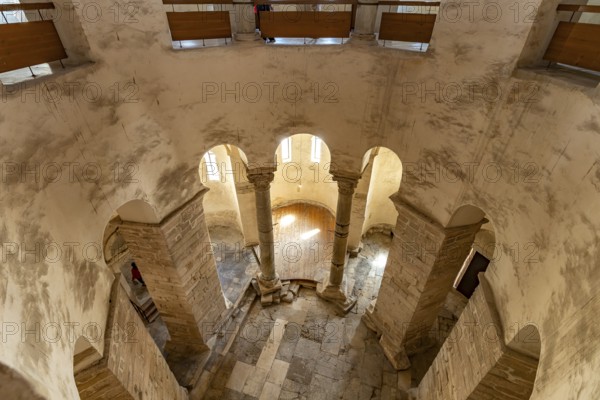 Interior of the Church of St Donatus in Zadar, Croatia, Europe
