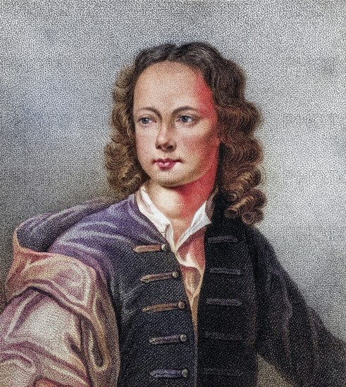 John Poulett 2nd Earl Poulett 1708, 1764 From the book A catalogue of Royal and Noble Authors Volume IV published 1806, Historic, digitally restored reproduction from a 19th century original, Record date not stated