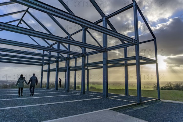 The Norddeutschland spoil tip in Neukirchen-Vluyn, a mining spoil tip, today a landscape park, landmark, indoor artwork, North Rhine-Westphalia, Germany, Europe