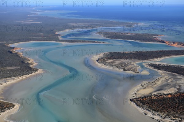 François Péron National Park, aerial view, near Denham, Shire of Shark Bay, State of Western Australia, Australia, Oceania