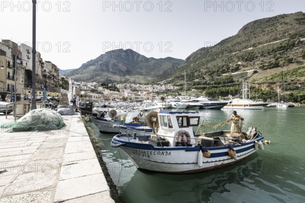Harbour of Castellamare del Golfo, Sicily, Italy, Europe