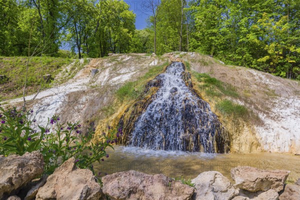 Natural thermal spring in Vyšné Ružbachy Spa, Slovakia, Europe