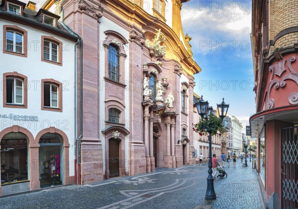 St Augustine's Church in Mainz, Old Town, Rhineland-Palatinate, Germany, Europe