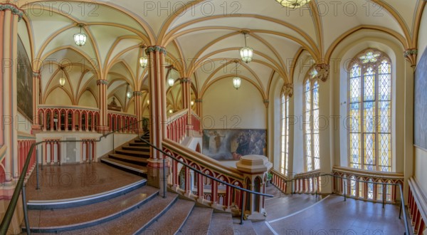 Town Hall Panorama Inside Erfurt Germany