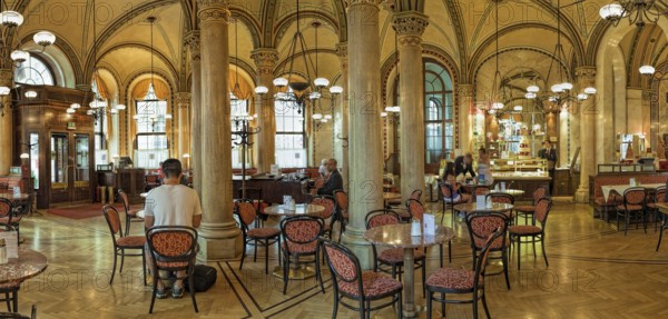 Cafe Central Vienna Interior Panorama Vienna Austria