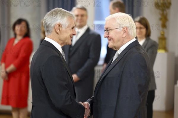 Michael Linhart Austria is received by Frank-Walter Steinmeier (President of the Federal Republic of Germany) in front of the Federal President's New Year's Reception at Bellevue Palace, Berlin 14 January 2025