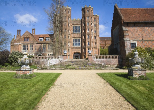 Layer Marney Tower the tallest Tudor gatehouse in England built 1520, Layer Marney, Essex, England, United Kingdom, Europe