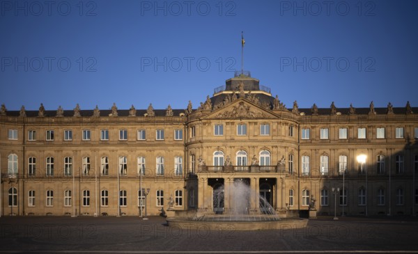 Main Wing, New Palace, Stuttgart, Baden-Württemberg, Germany, Europe