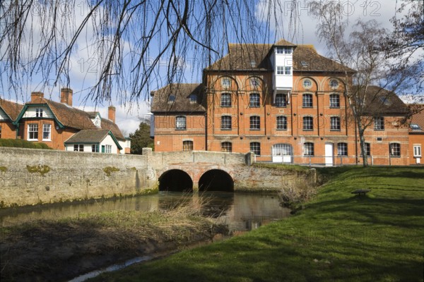 Hawks Mill watermill built 1884 now converted to housing, Needham Market, Suffolk, England, United Kingdom, Europe