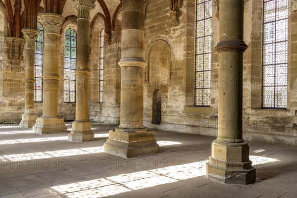 Lords' Refectory Interior, Maulbronn Monastery, Maulbronn, Baden-Württemberg, Germany, Europe