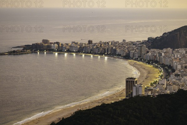View from Sugarloaf Mountain to Copacabana in Rio de Janeiro. 21.07.2024. Photographed on behalf of the Federal Ministry for Economic Cooperation and Development