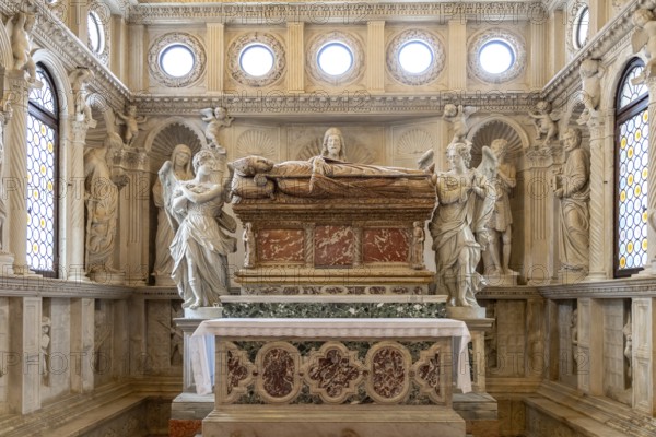 Chapel of St John in the interior of the Cathedral of St Laurence in Trogir, Croatia, Europe