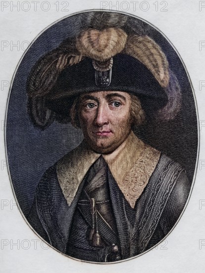 Paul-Francois-Jean-Nicolas, Vicomte de Barras (born 30 June 1755 in Fox-Amphoux, died 29 January 1829 in Chaillot) was a, Historic, digitally restored reproduction from a 19th century original, Record date not stated