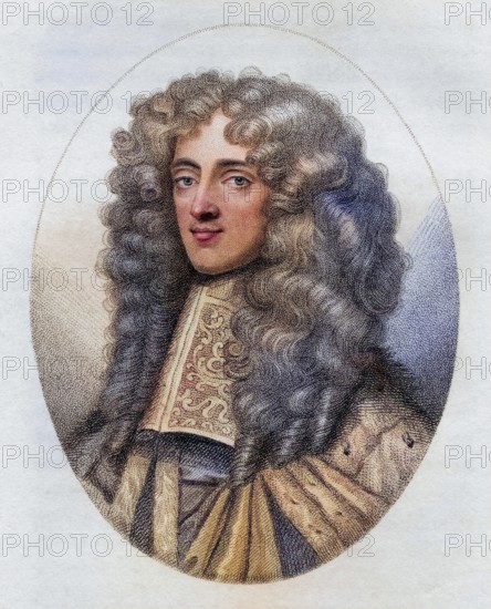 Thomas Osborne 1st Duke of Leeds Earl of Danby 1631, 1712 English statesman, 1712 English statesman from the book A catalogue of Royal and Noble Authors Volume IV published 1806, Historic, digitally restored reproduction from a 19th century original, Record date not stated