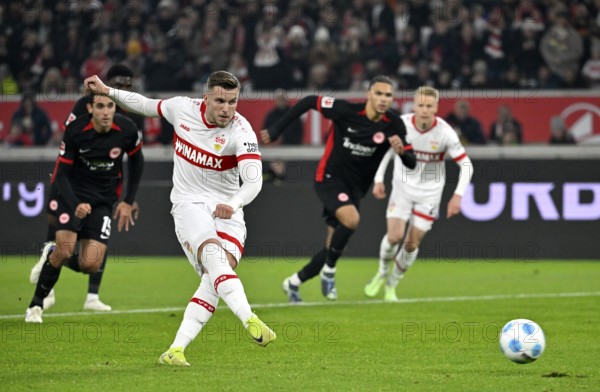 Penalty, Penalty kick, Goal kick Action Goal chance Ermedin Demirovic VfB Stuttgart (09) MHPArena, MHP Arena Stuttgart, Baden-Württemberg, Germany, Europe