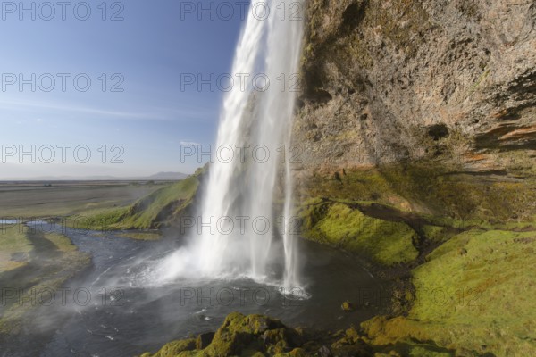 Seljalandsfoss, most popular waterfall, located in southern iceland