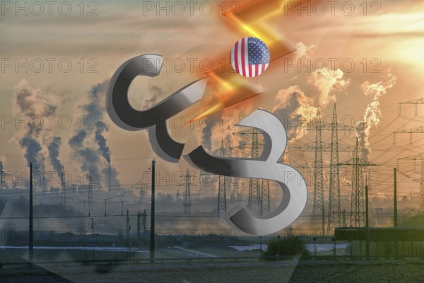 Symbolic image, EU and Germany under political pressure, industry, Donald Trump, tariff threats, Elon Musk, Mark Zuckerberg, social networks, fake news, rights broken, hate, hate speech, DSG Digital Services Act, re-election, USA, politics, announcements, vendetta, wanted dictator, Republicans, US electoral system, global danger, lies, 2nd term, global burden, Ukrainian war, storming White House, North America