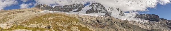 Rocky Mountains in the Italian Alps in the Gran Paradiso National Park. Valsavaranche, Aosta, Italy, Europe