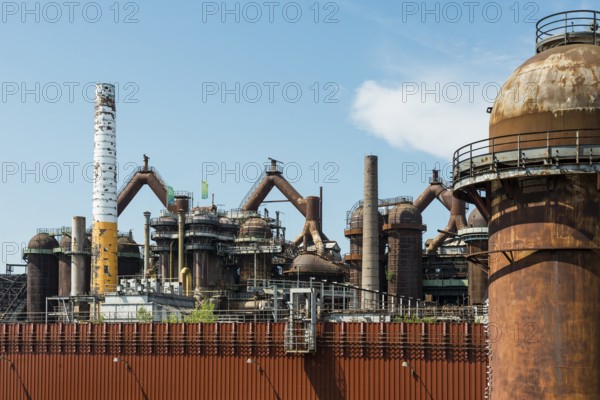 Former steelworks, Völklingen Ironworks, UNESCO World Heritage Site, Völklingen, Saarland, Germany, Europe