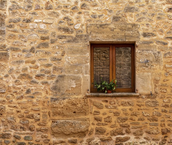 Detail photo, house facades of the historic houses in the old town of Alcudia, Majorca, Spain, Europe