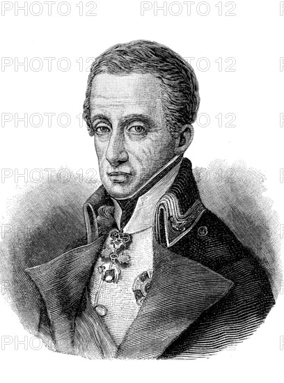 Charles X Philippe, Charles X Philippe (born 9 October 1757, died 6 November 1836) of the House of Bourbon was King of France from 1824-1830, the last ruler of France to hold the title of King of France and Navarre, Historical, digital reproduction of an original from the 19th century