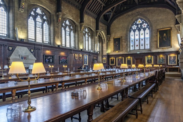 Balliol College Dining Hall, University of Oxford, Oxford, Oxfordshire, England, Great Britain