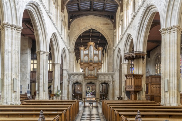 Interior of the university church Church of St Mary the Virgin in Oxford, Oxfordshire, England, Great Britain
