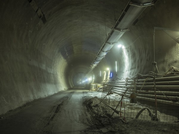 Tunnel section, construction lot H53 in the Brenner Base Tunnel, Tyrol, Austria, Europe