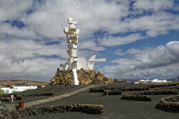 Fertility Monument, Monumento al Campesino, by the artist César Manrique, municipality of San Bartolomé, Lanzarote, Canary Islands, Canary Islands, Spain, Europe