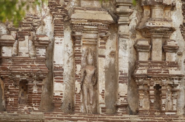 Close-up, Thuparama Image House in the ruined city of Polonnaruwa, Central Province, Sri Lanka, Asia