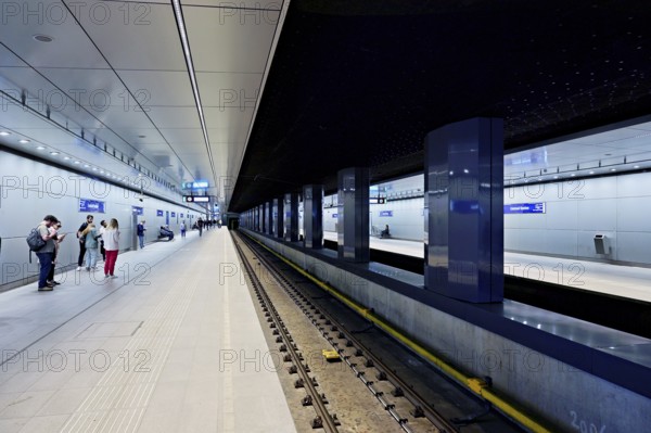 Interior view of the central station of the capital, Amsterdam Centraal, Amsterdam, Province of North Holland, Netherlands