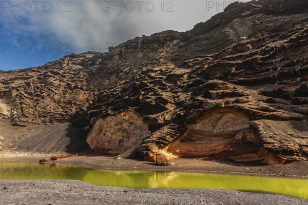 2016, El Golfo, Lanzarote, El Golfo, ESP, Spain, Canary Islands, Canary Islands, Atlantic Ocean, Lanzarote, biosphere reserve, volcano, volcanism, volcanic island, island, recording date, Europe